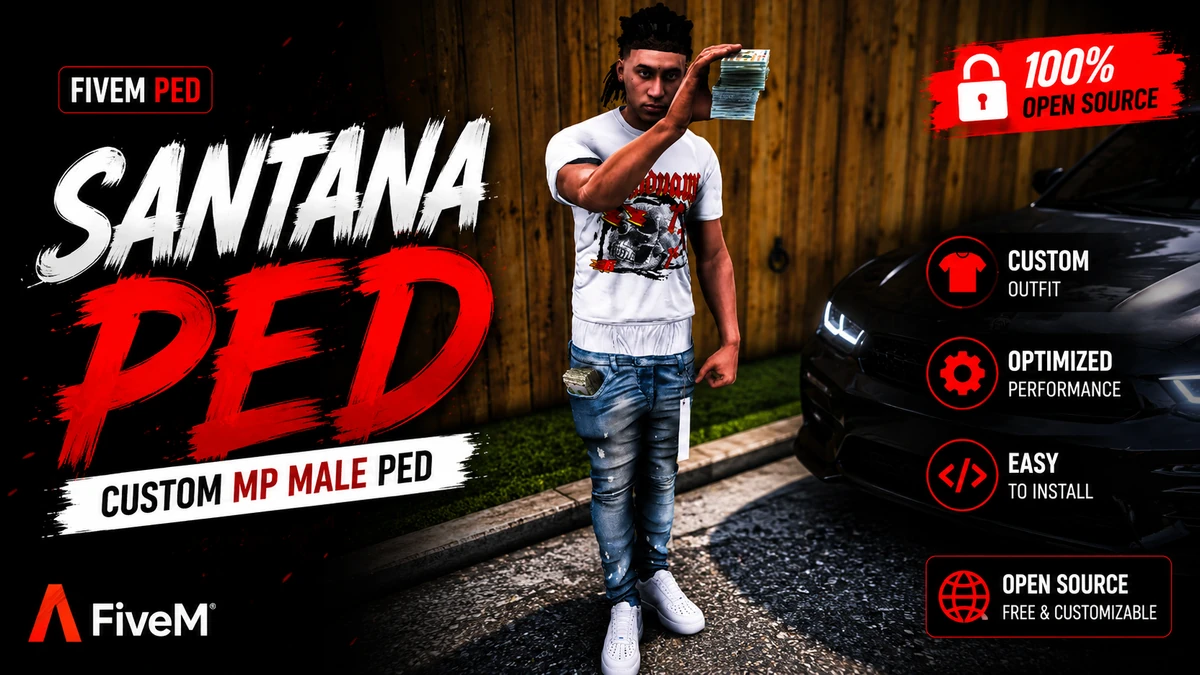 Santana Ped FiveM | Custom MP Male Ped | Open Source